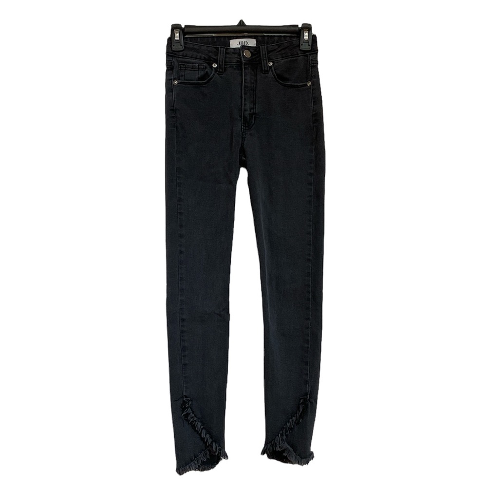 Just Black Denim (JBD) Frayed Hem Jeans - Washed Black - Excellent Condition 25